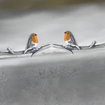 Rotkehlchen Ohrringe