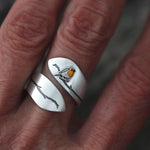 Rotkehlchen Spiralring